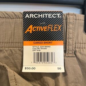 ARCHITECT ActiveFLEX Khaki/Tan Cargo Shorts